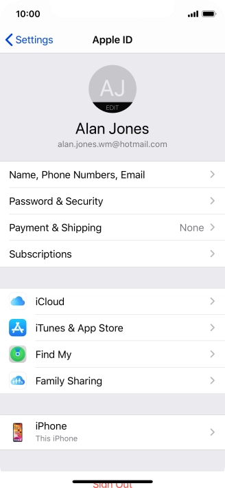 Slide your finger upwards starting from the bottom of the screen to return to the home screen.