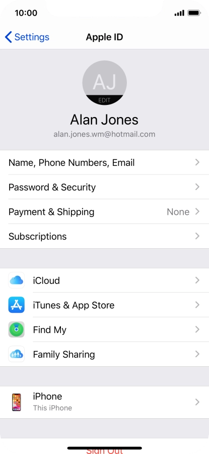 Slide your finger upwards starting from the bottom of the screen to return to the home screen.