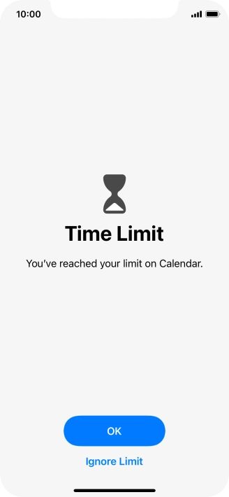 Press Ignore Limit.
