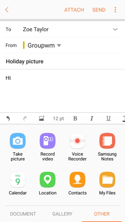 Press My Files and go to the required folder.