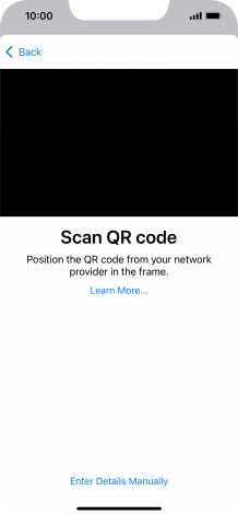 Place the QR code you've received inside the phone camera frame to scan the code.