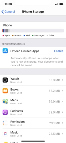 Press the required app.