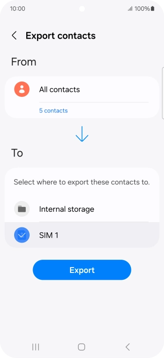 Press Export. Press Export.