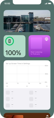 Slide your finger upwards on the screen.