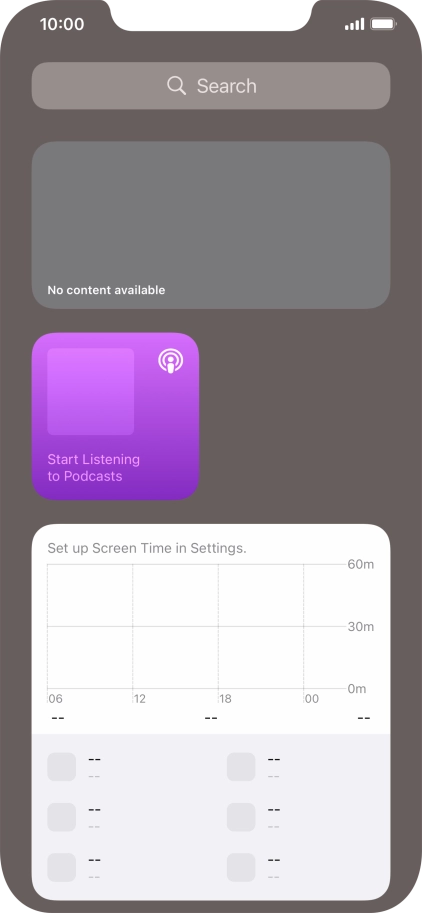 Press and hold the required Widget Stack.