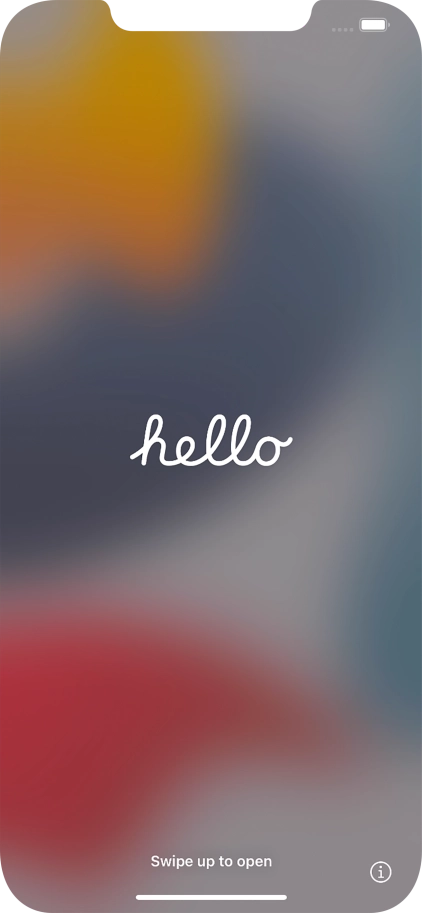 Slide your finger upwards starting from the bottom of the screen.