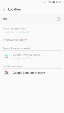 Press the indicator to turn the function on or off.