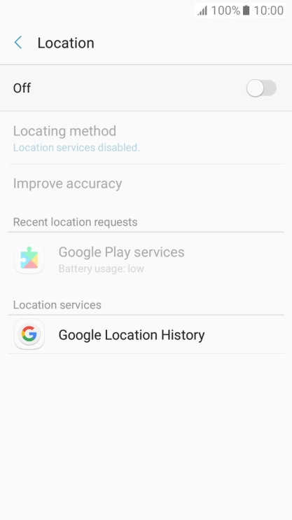 Press the indicator to turn the function on or off.