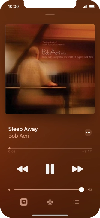 Press arrow right to go to the next audio file.