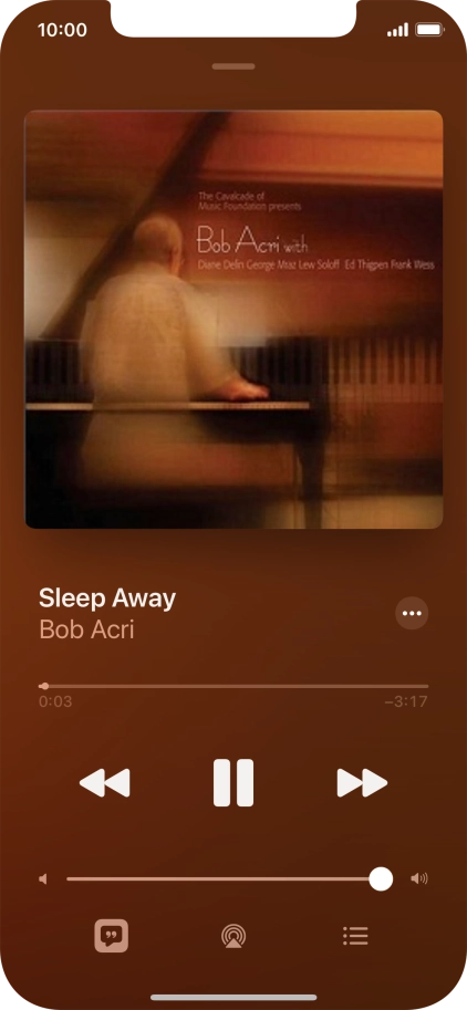 Press arrow right to go to the next audio file.