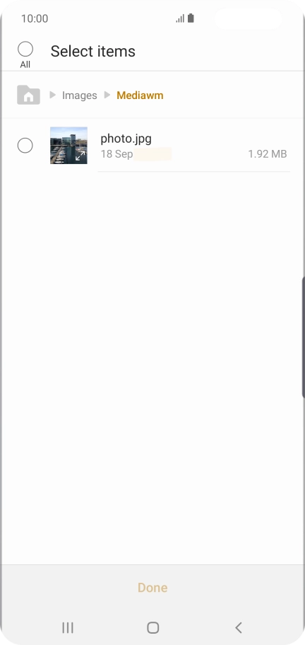 Press the required file. Press the required file.