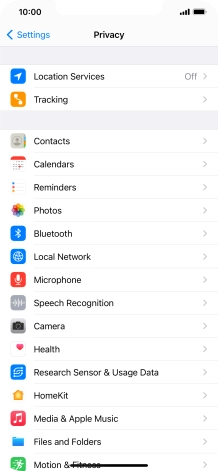 Press Location Services. Press Location Services.