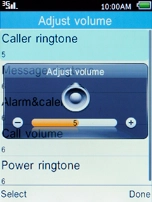 Use Navigation key right and Navigation key left to turn silent mode on or off.