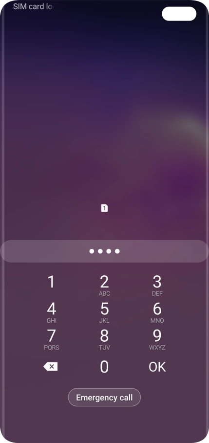 If you're asked to key in your PIN, do so and press OK. If you're asked to key in your PIN, do so and press OK.