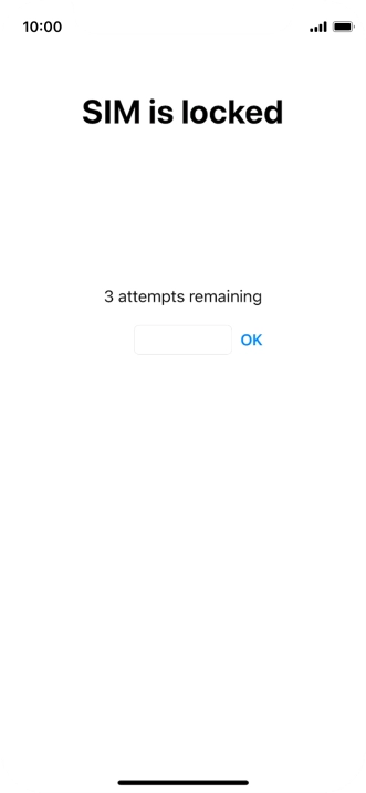 If your SIM is locked, key in your PIN and press OK.