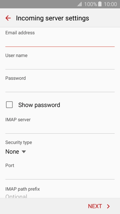 Press the field below 