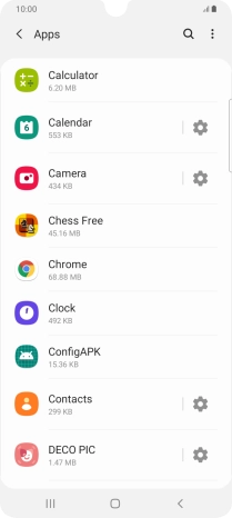 Press the required app.