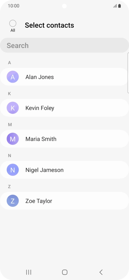 Press the field above 