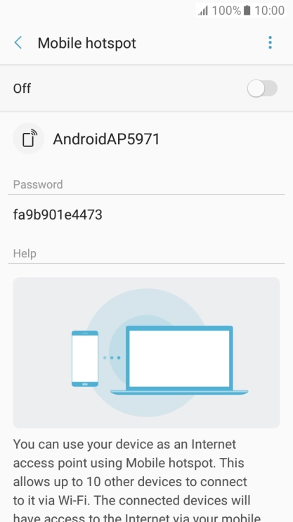 Press the menu icon.