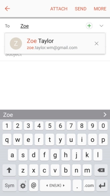 Press the required contact.