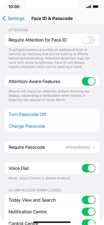 Press Turn Passcode Off and key in the phone lock code. Press Turn Passcode Off and key in the phone lock code.