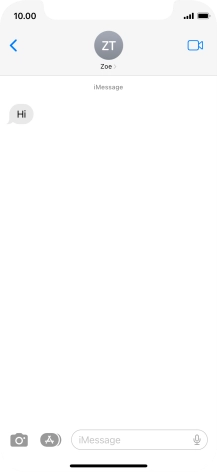 Slide your finger upwards starting from the bottom of the screen to return to the home screen.