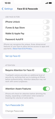 Press Set Up Face ID.