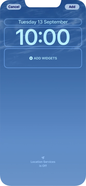 To customise the way the lock screen date is displayed, press the date widget and follow the instructions on the screen to select the required widget display mode. To customise the way the lock screen date is displayed, press the date widget and follow the instructions on the screen to select the required widget display mode.
