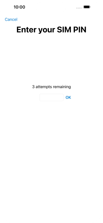 If your SIM is locked, key in your PIN and press OK.