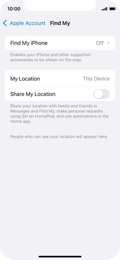 Press Find My iPhone.