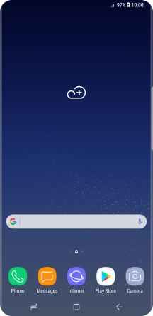When the battery charging icon is displayed, the battery is charging.