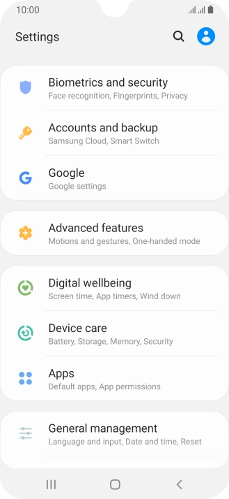 Press Accounts and backup.
