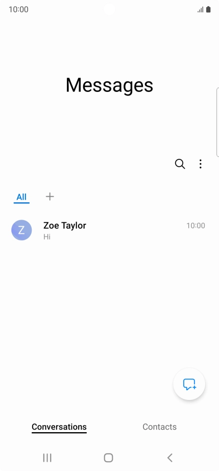 Press the new message icon.