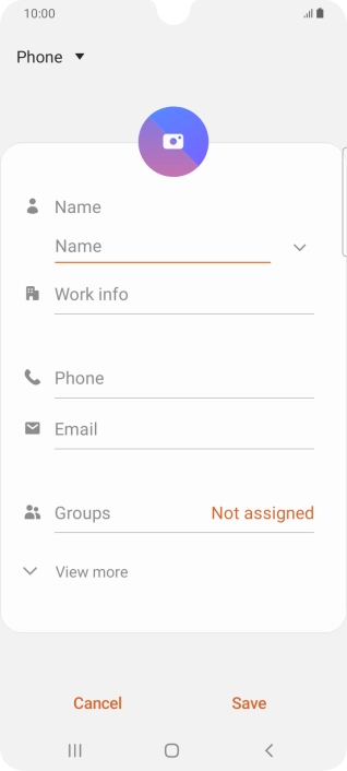 Press the address book drop down list.