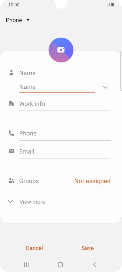 Press the address book drop down list.