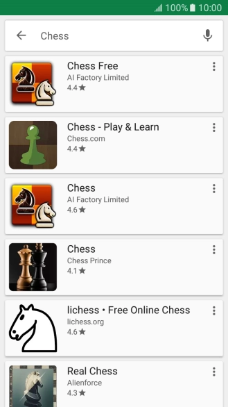 Press the required app.