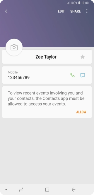 Press the Home key to return to the home screen.