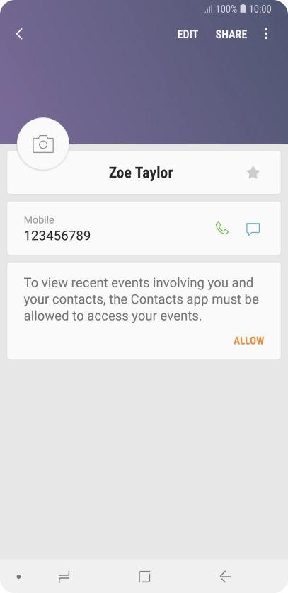 Press the Home key to return to the home screen.