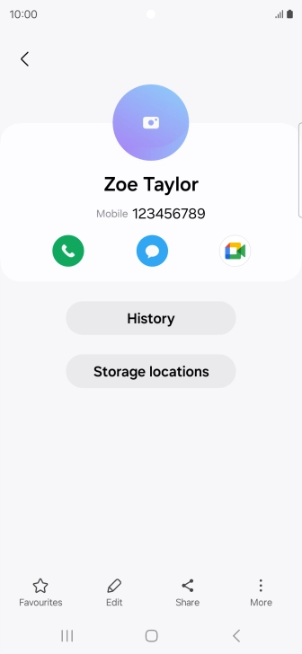 Press the Home key to return to the home screen.