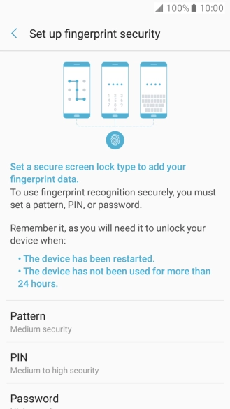Press the required phone lock code and follow the instructions on the screen to create an additional phone lock code.