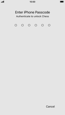 Use the phone lock code you created. The app is now no longer locked.