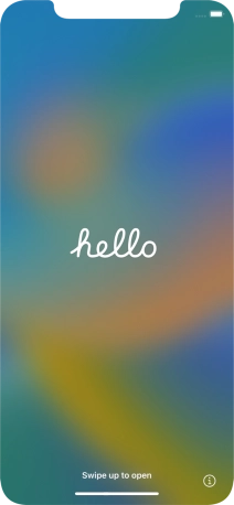 Slide your finger upwards starting from the bottom of the screen.