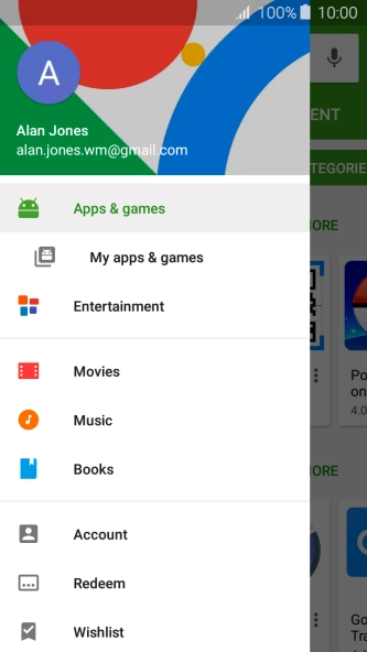 Press My apps & games.