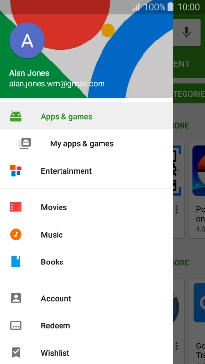 Press My apps & games.
