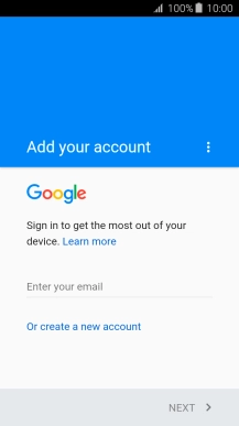 If you don t have a Google account, press Or create a new account and follow the instructions on the screen to create an account. If you don t have a Google account, press Or create a new account and follow the instructions on the screen to create an account.
