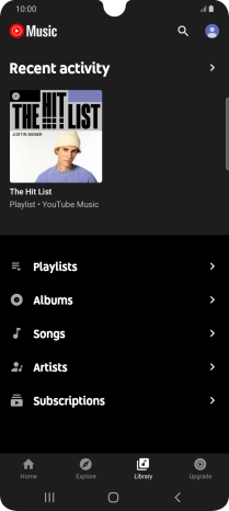Press the required category and go to the required audio file.