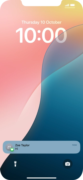 Press the required notification and follow the instructions on the screen to use the selected function.