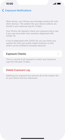 Press Delete Exposure Log.