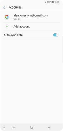 Press the required account. Press the required account.