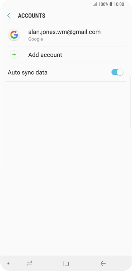 Press the required account. Press the required account.